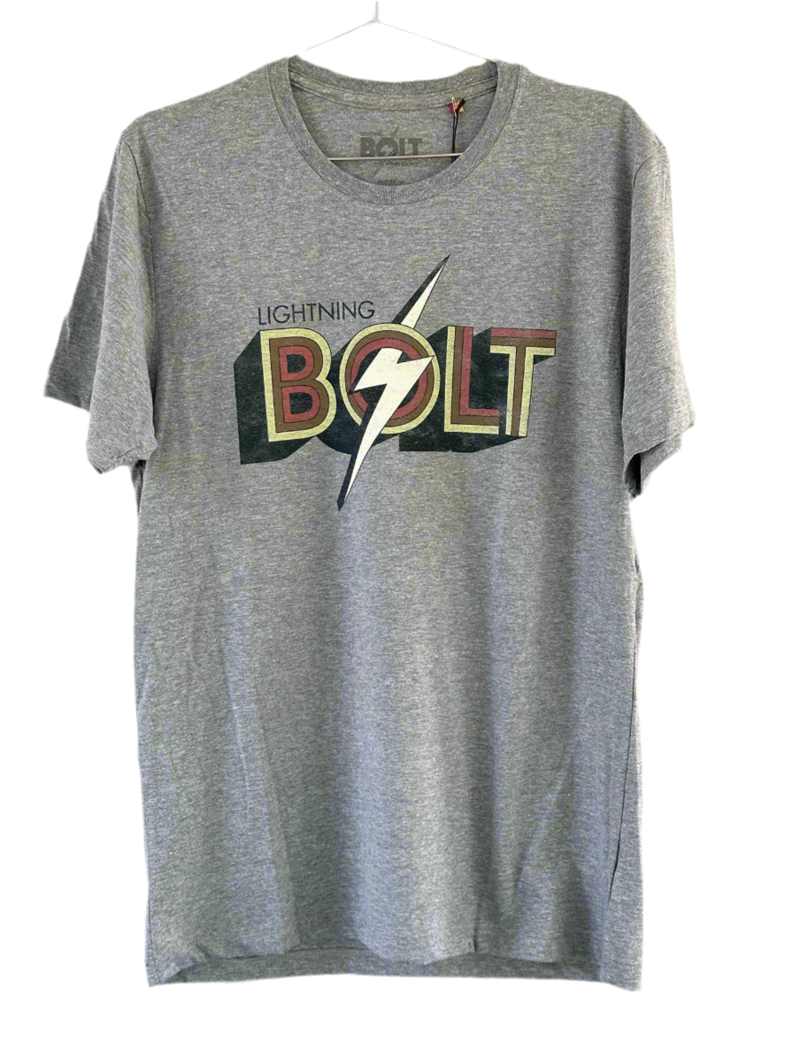 T-Shirt "Bolt Distressed" by Lightning Bolt H.Gray