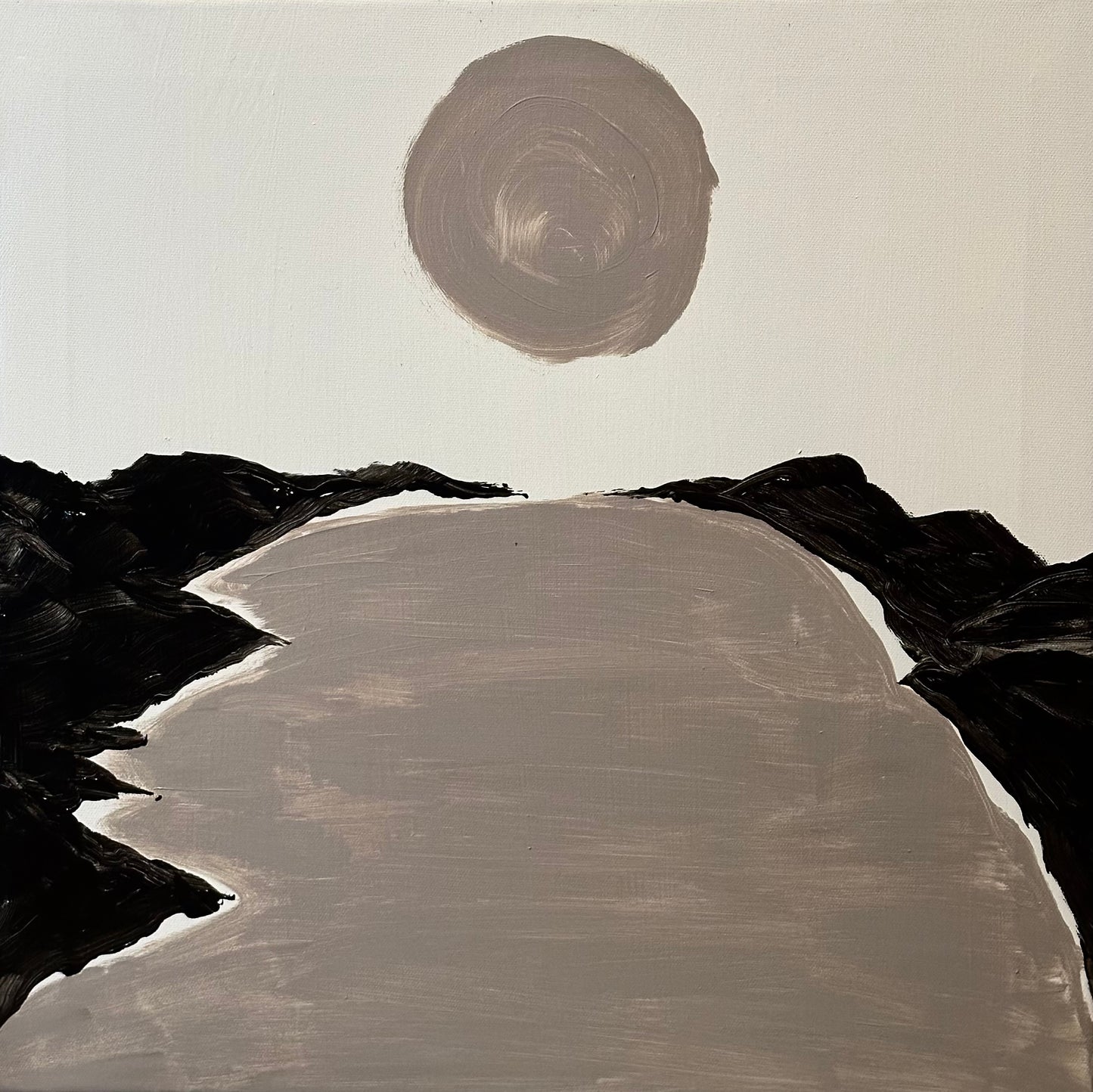 Painting Original Art "Safe Harbor" 16” x 16”