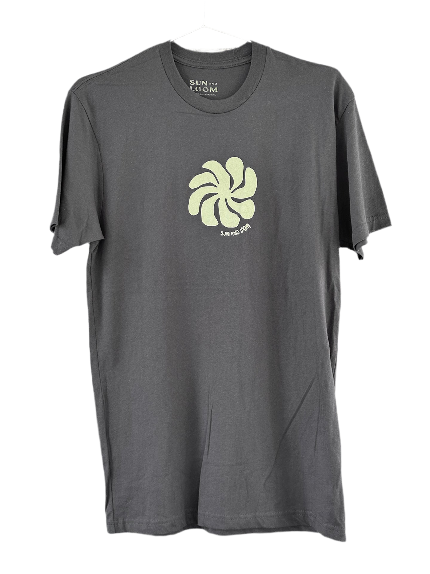 T-Shirt "Flower" by Sun & Loom Charcoal