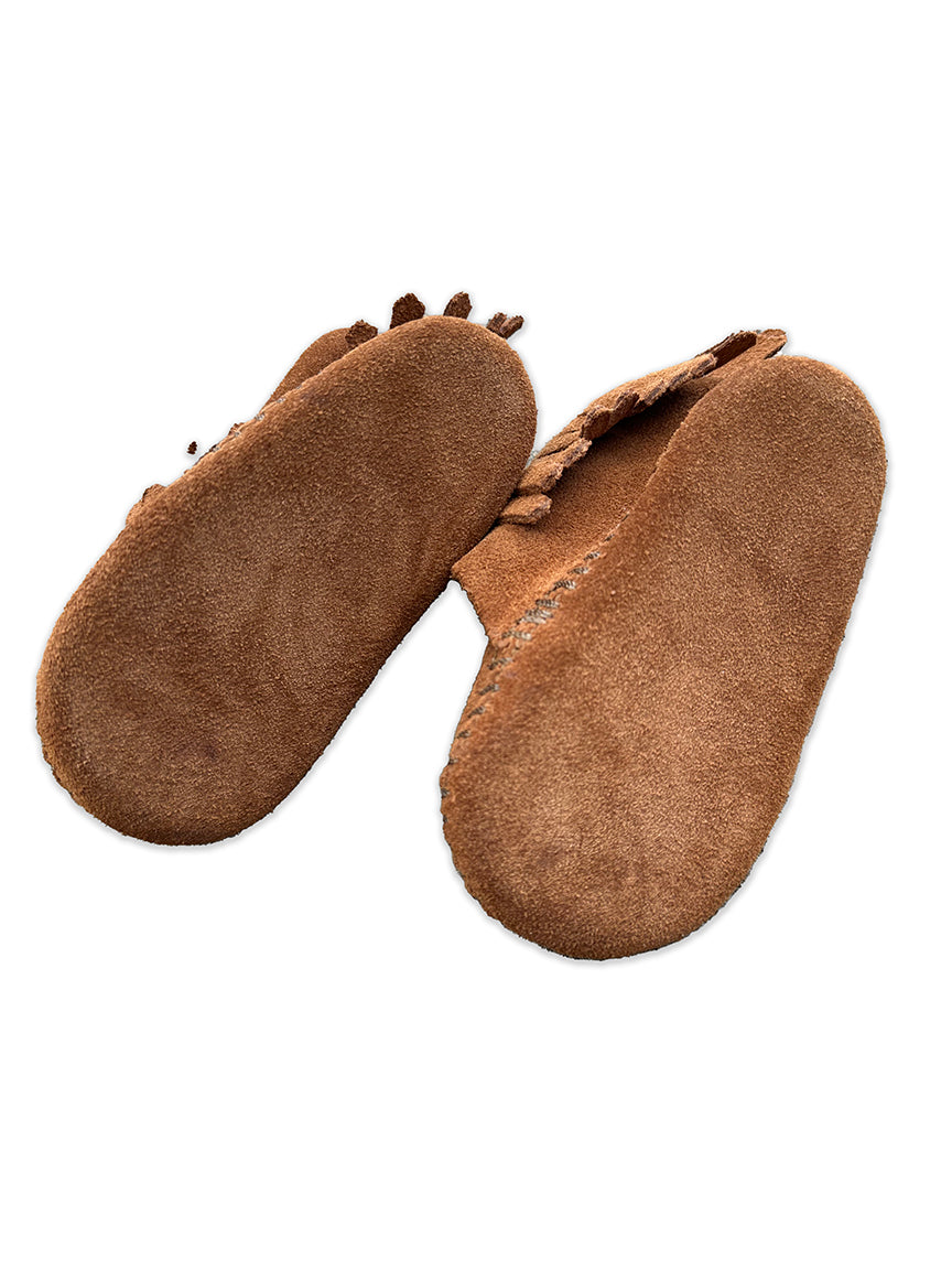 Moccasins Baby Minnetonka Suede size 2 Brown