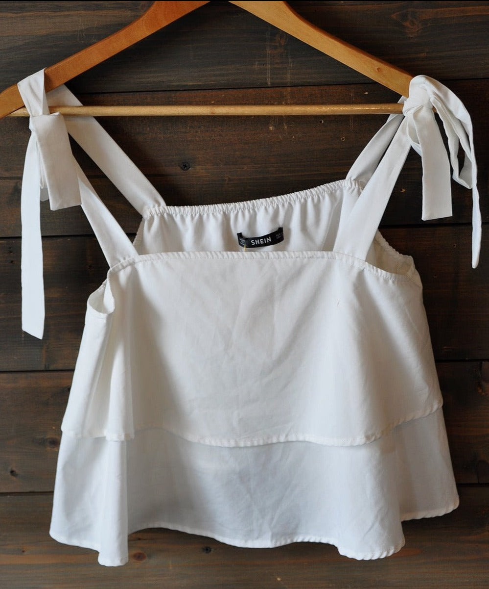 Vintage Top White 40141 XS