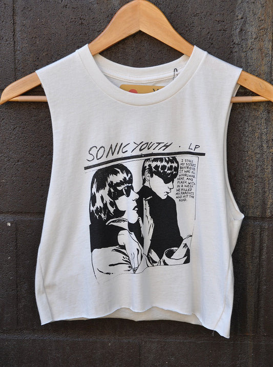 Vintage Crop Muscle Tee "Sonic Youth" 10160 XS