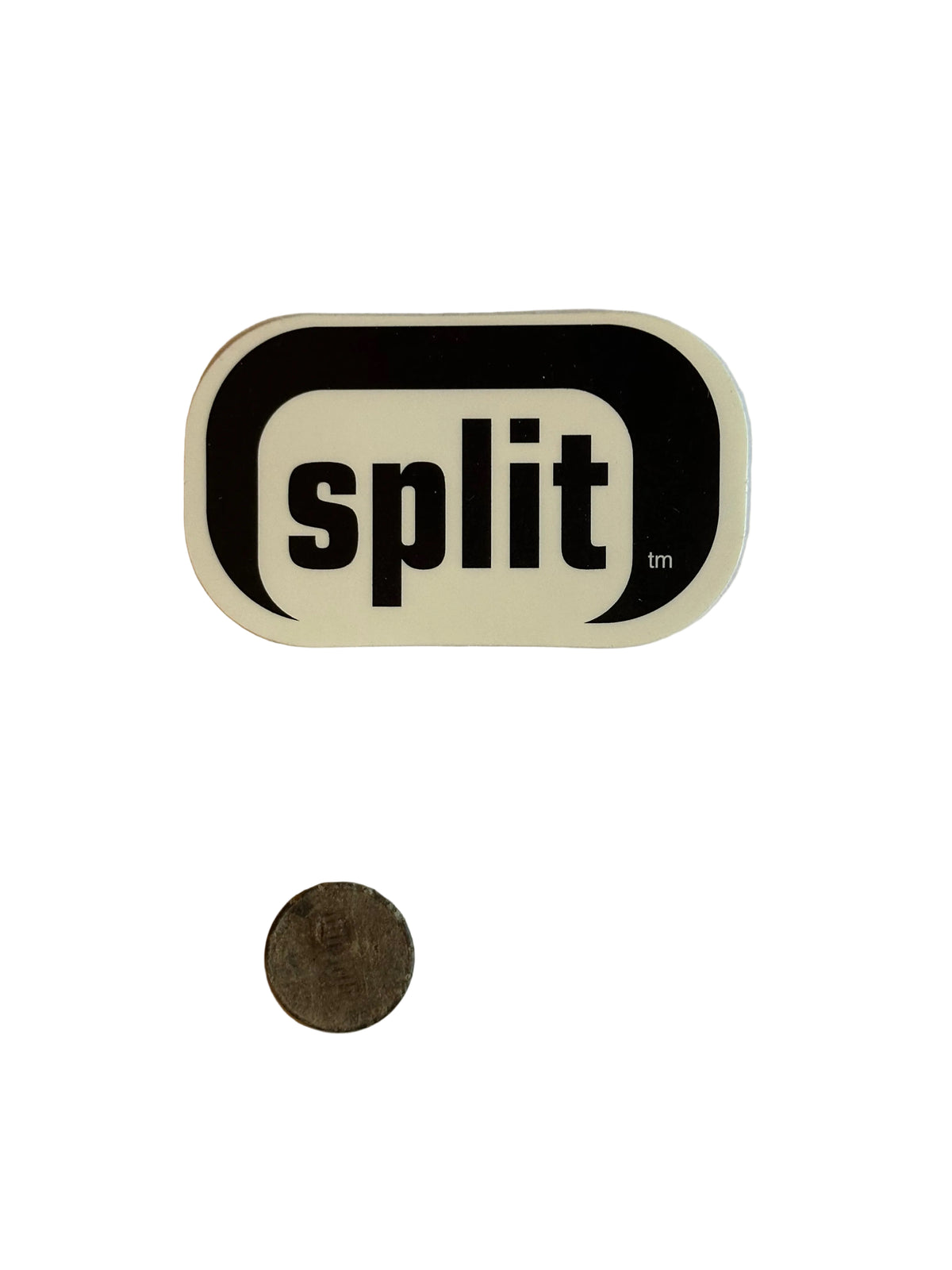 Stickers Vintage SPLIT Clothing small black