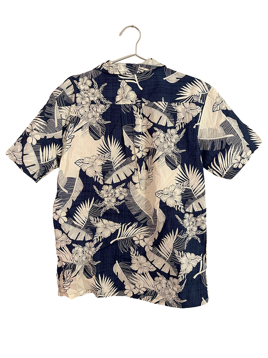 Shirt Hawaiian Blue S/S Button Up M