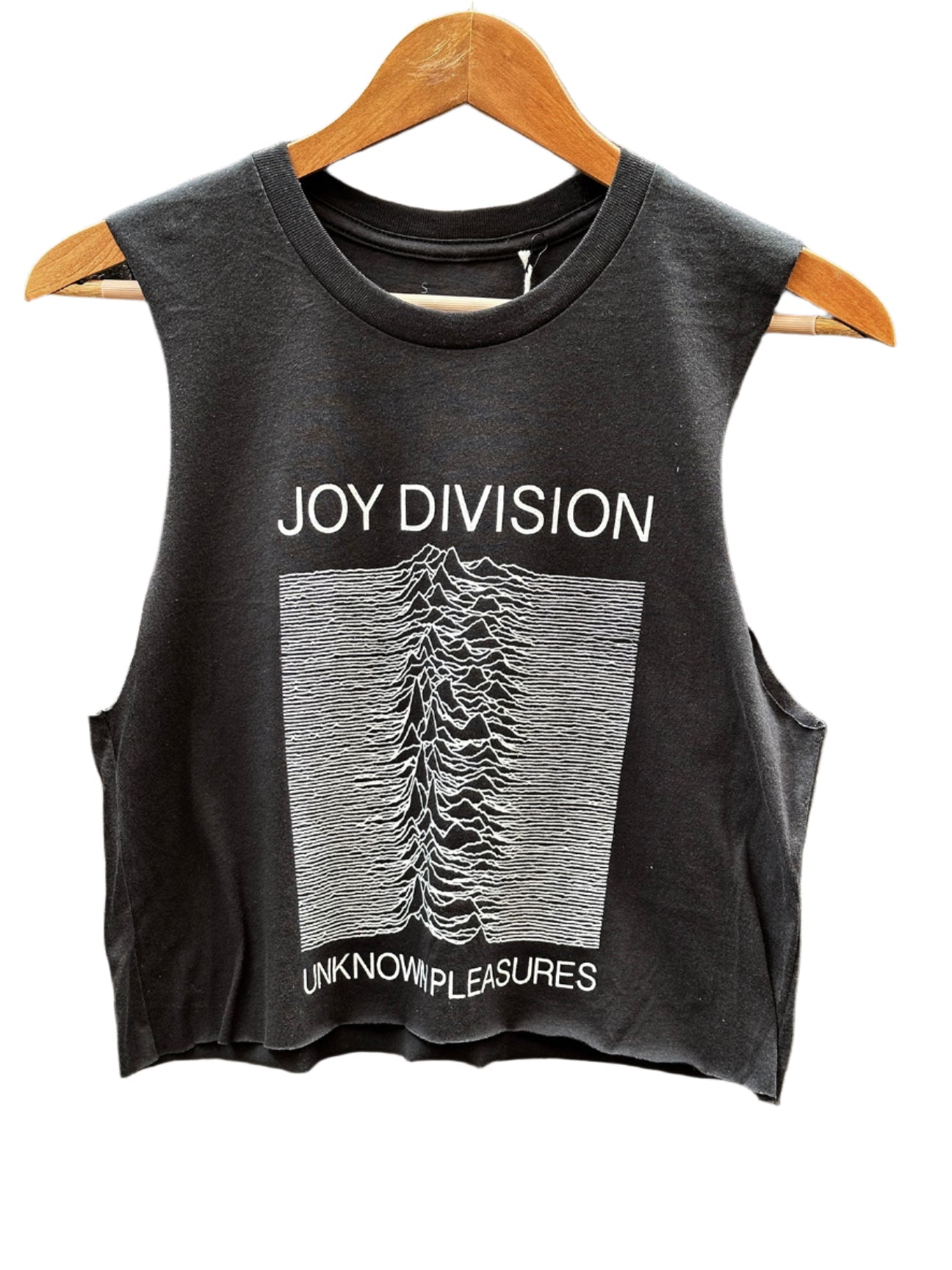 Vintage Tee Crop Muscle "Joy Division" Black
