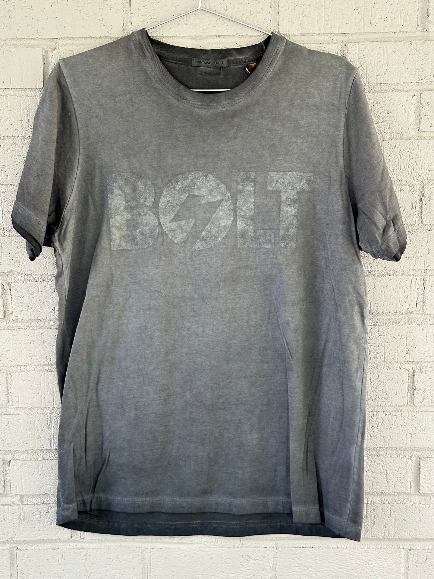 T-Shirt "Grunge" by Lightning Bolt Dark Charcoal