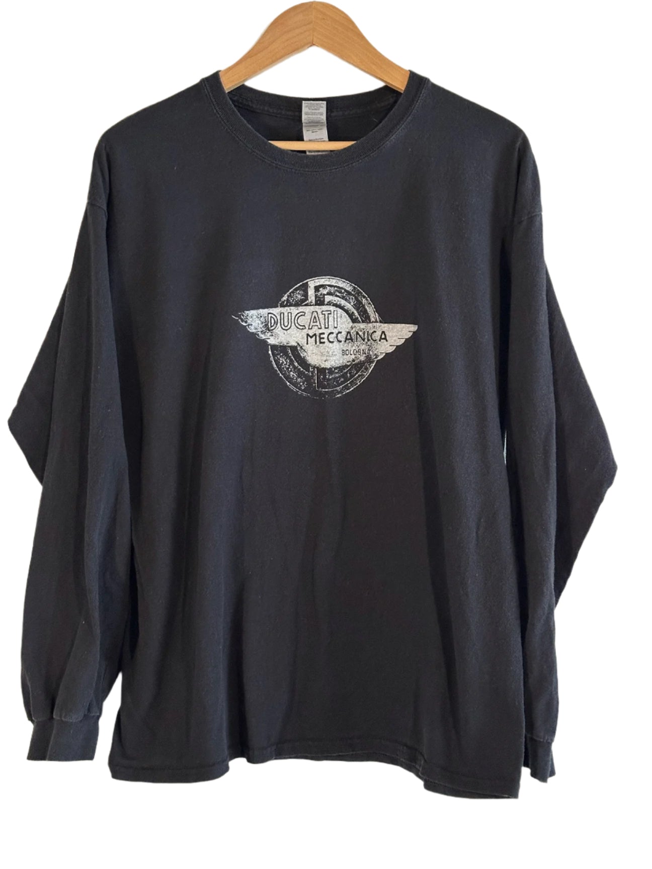 Vintage T-Shirt "Ducati" L/S Black XL