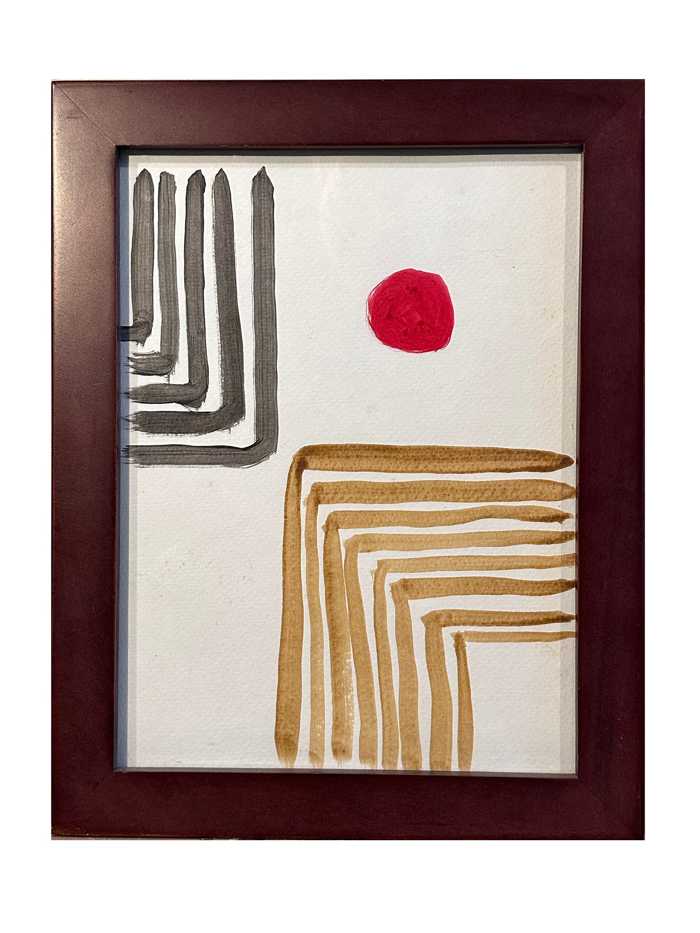 Painting Original Art "Corners" 11" x 14" Framed