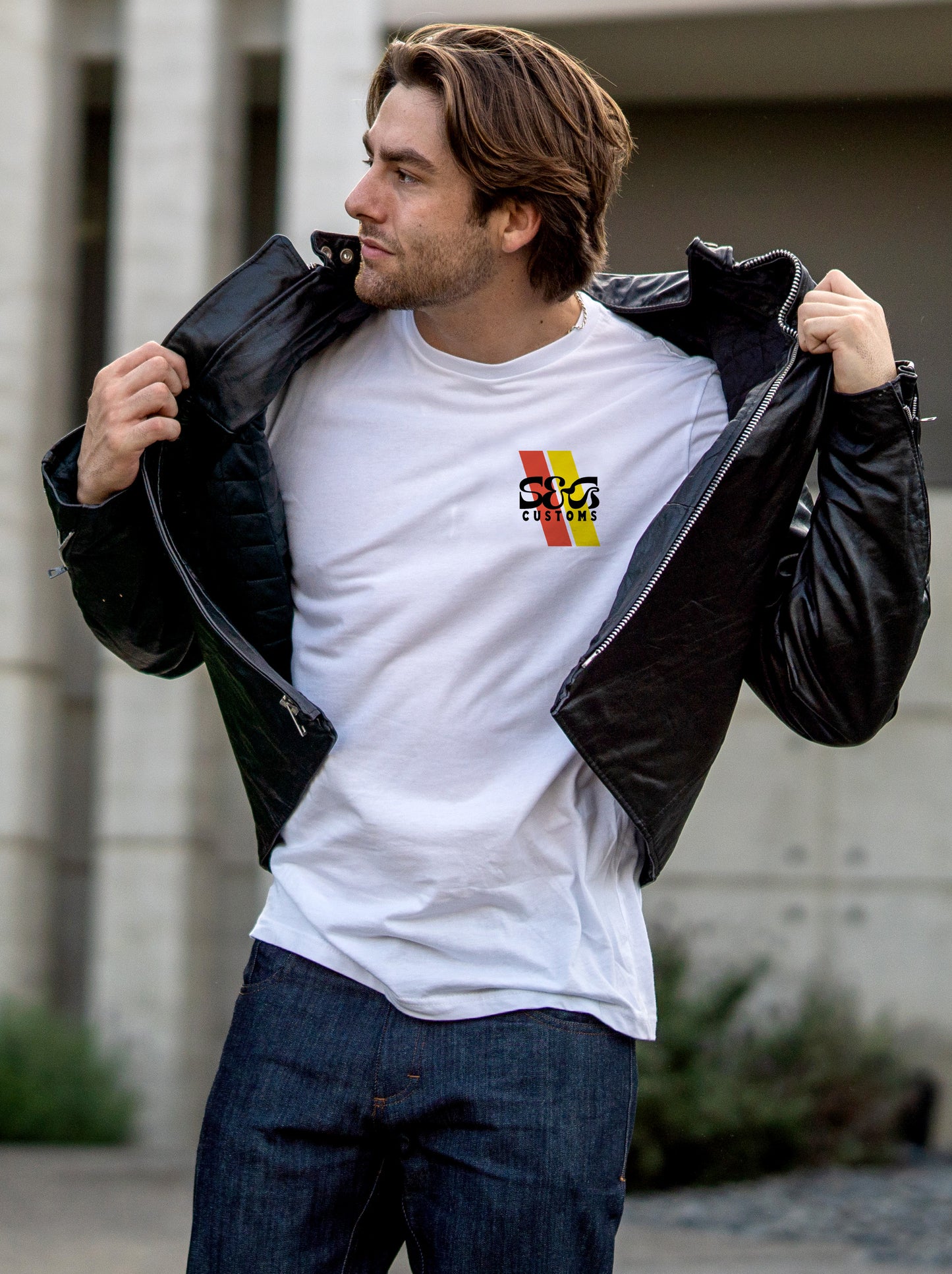 T-Shirt "S&G Customs" White