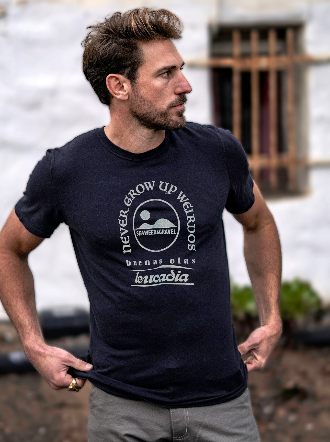 T-Shirt "Never Grow Up Weirdos" Black