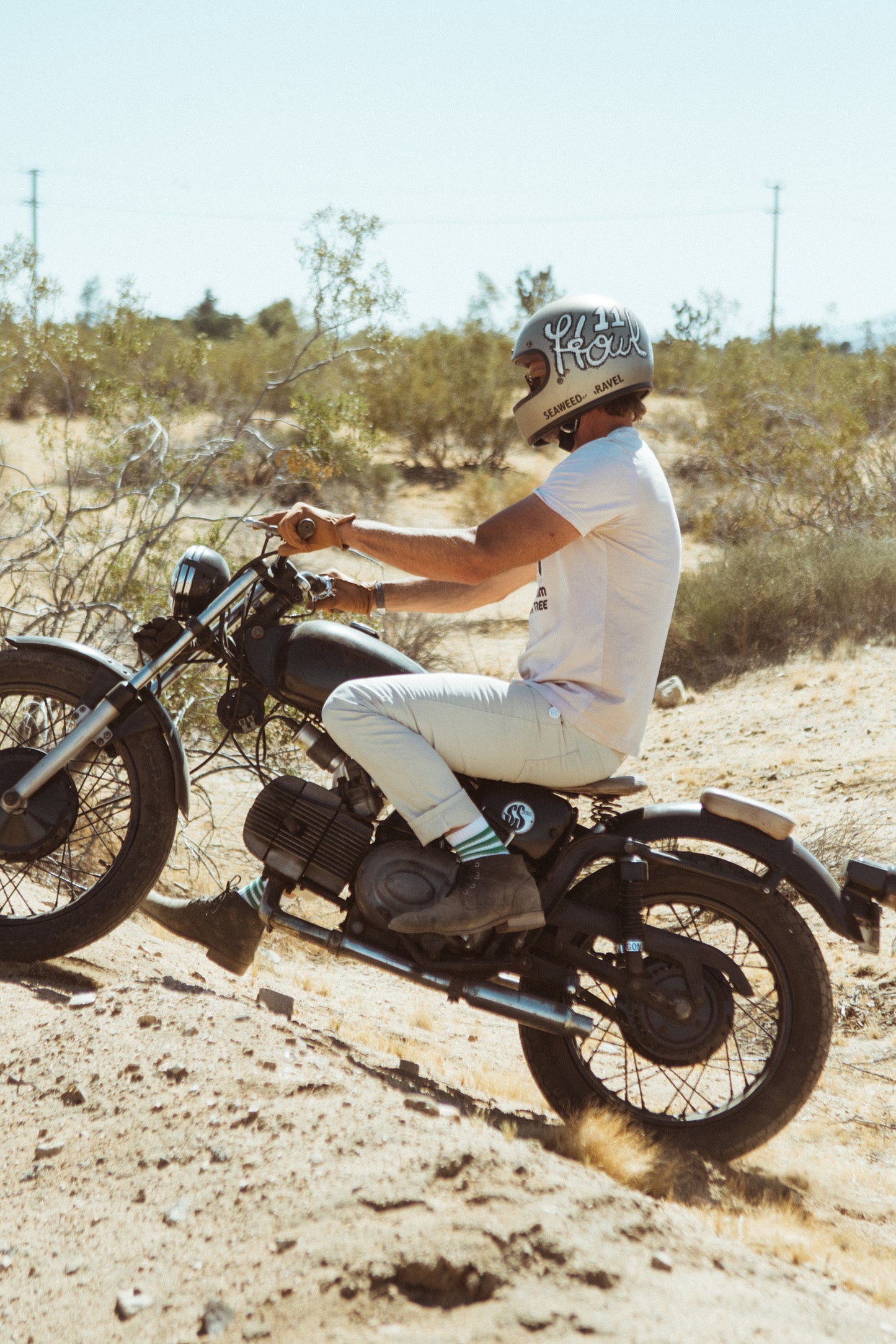 Pant Twill Slim Off White by S&G 50% Off