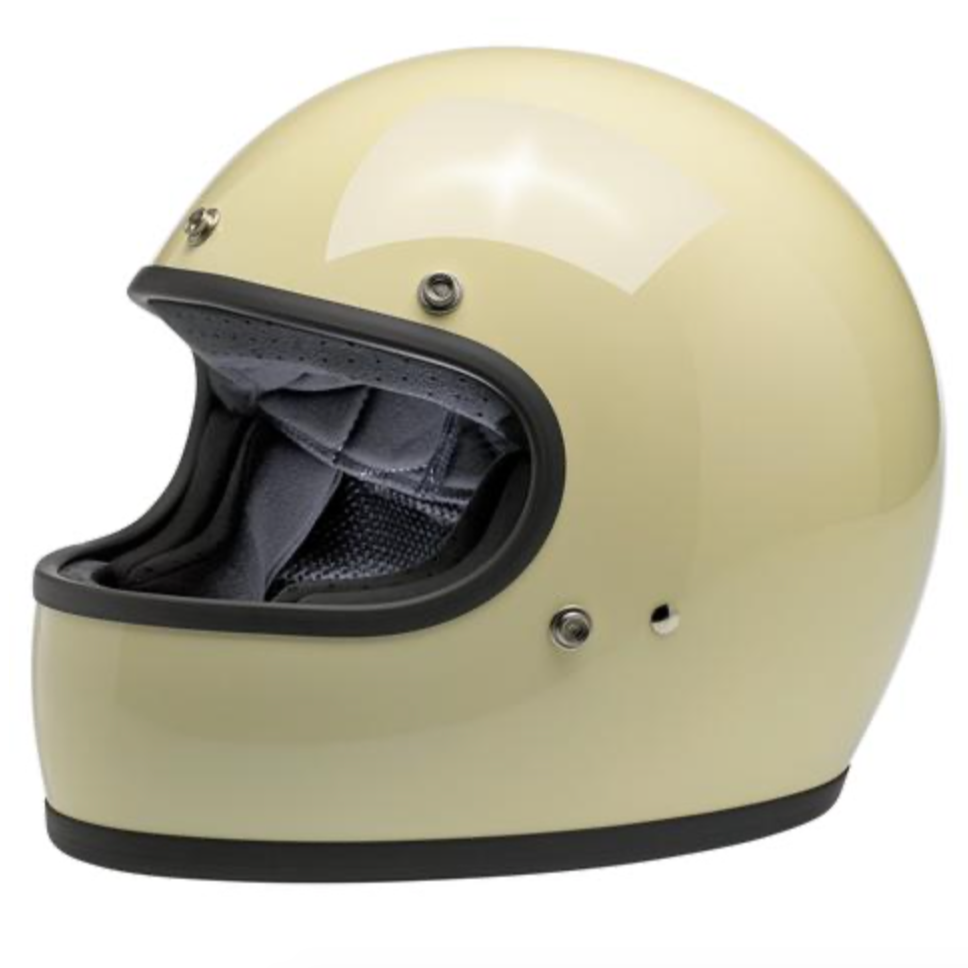 Helmet Full Face Biltwell Vintage White "Gringo"