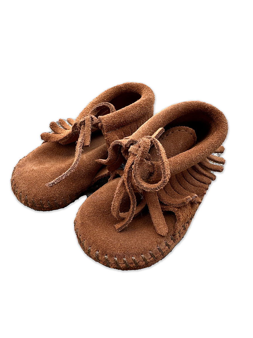 Moccasins Baby Minnetonka Suede size 2 Brown