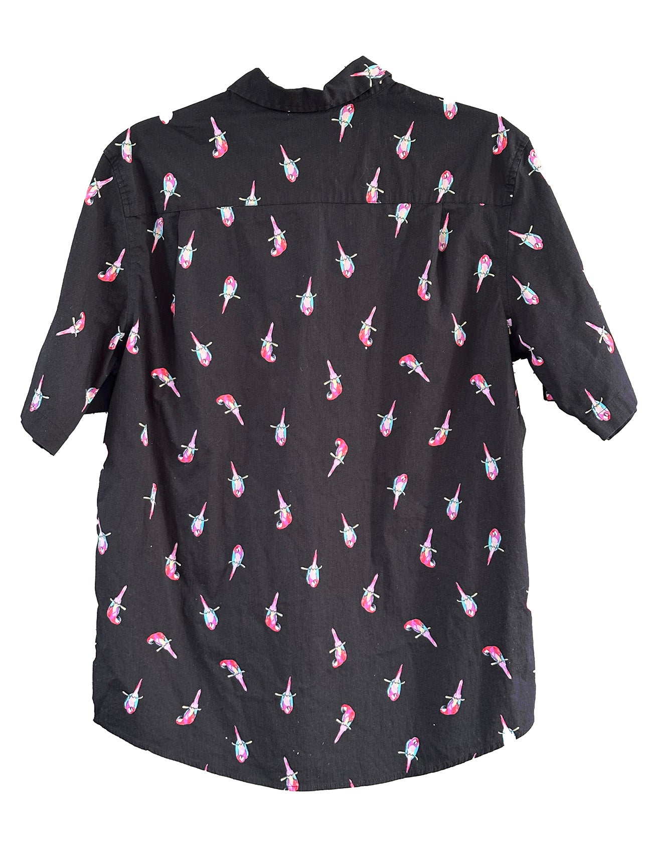 Shirt Parrots S/S Button Up Black