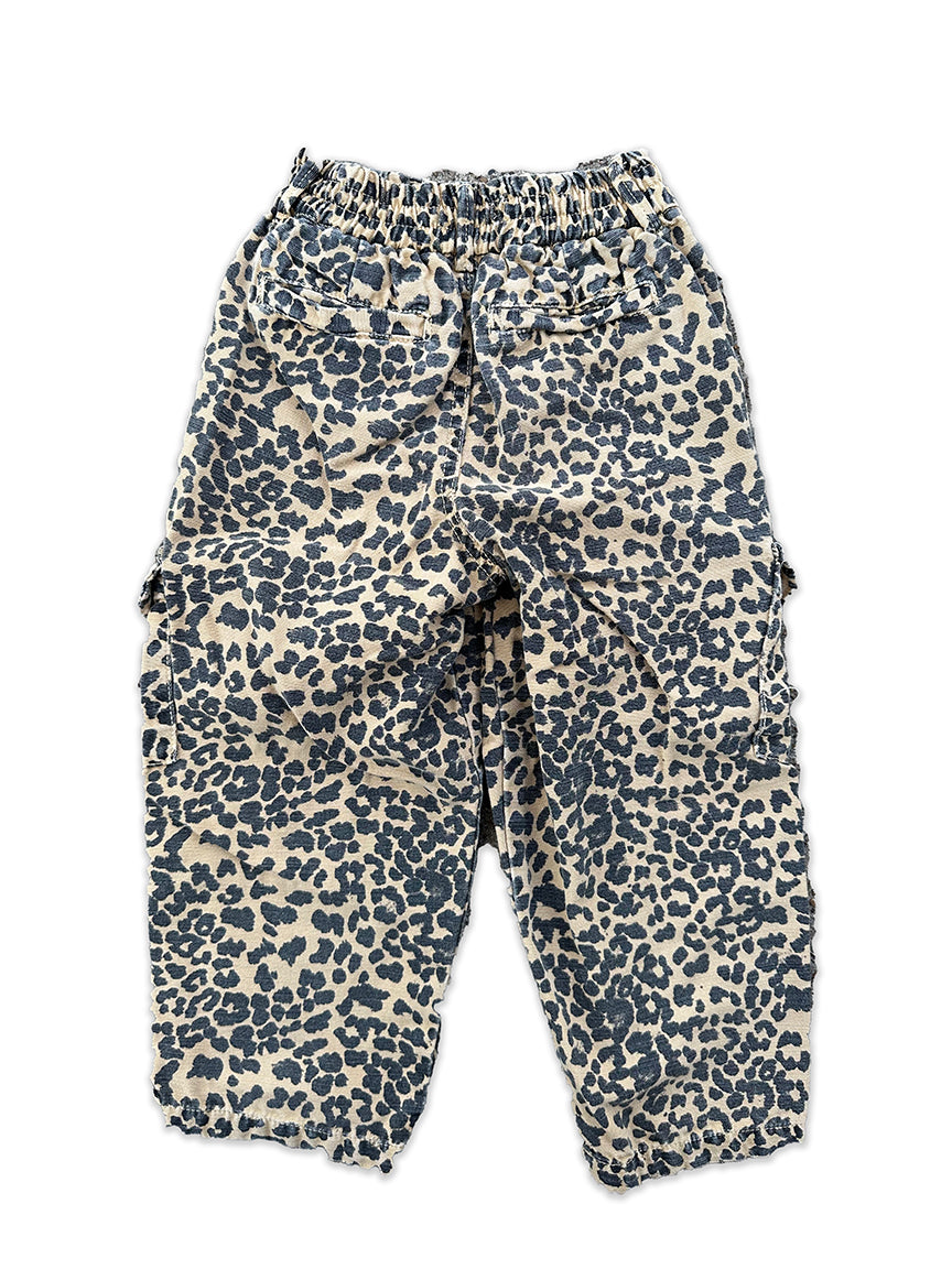 Cargo Pants Kids Canvas Cheeta Print size 4T by Zara