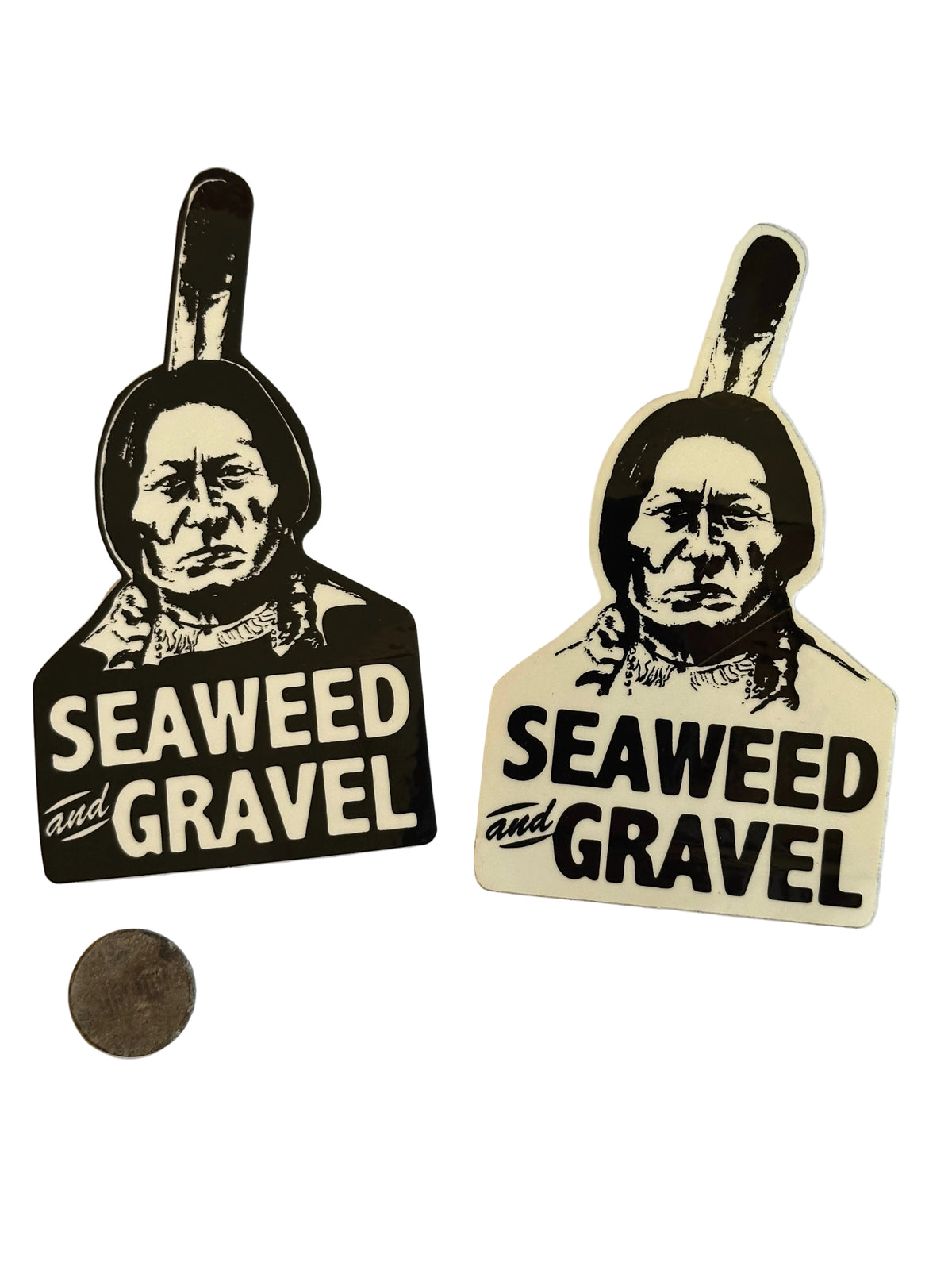 Stickers Sitting Bull Seaweed and Gravel