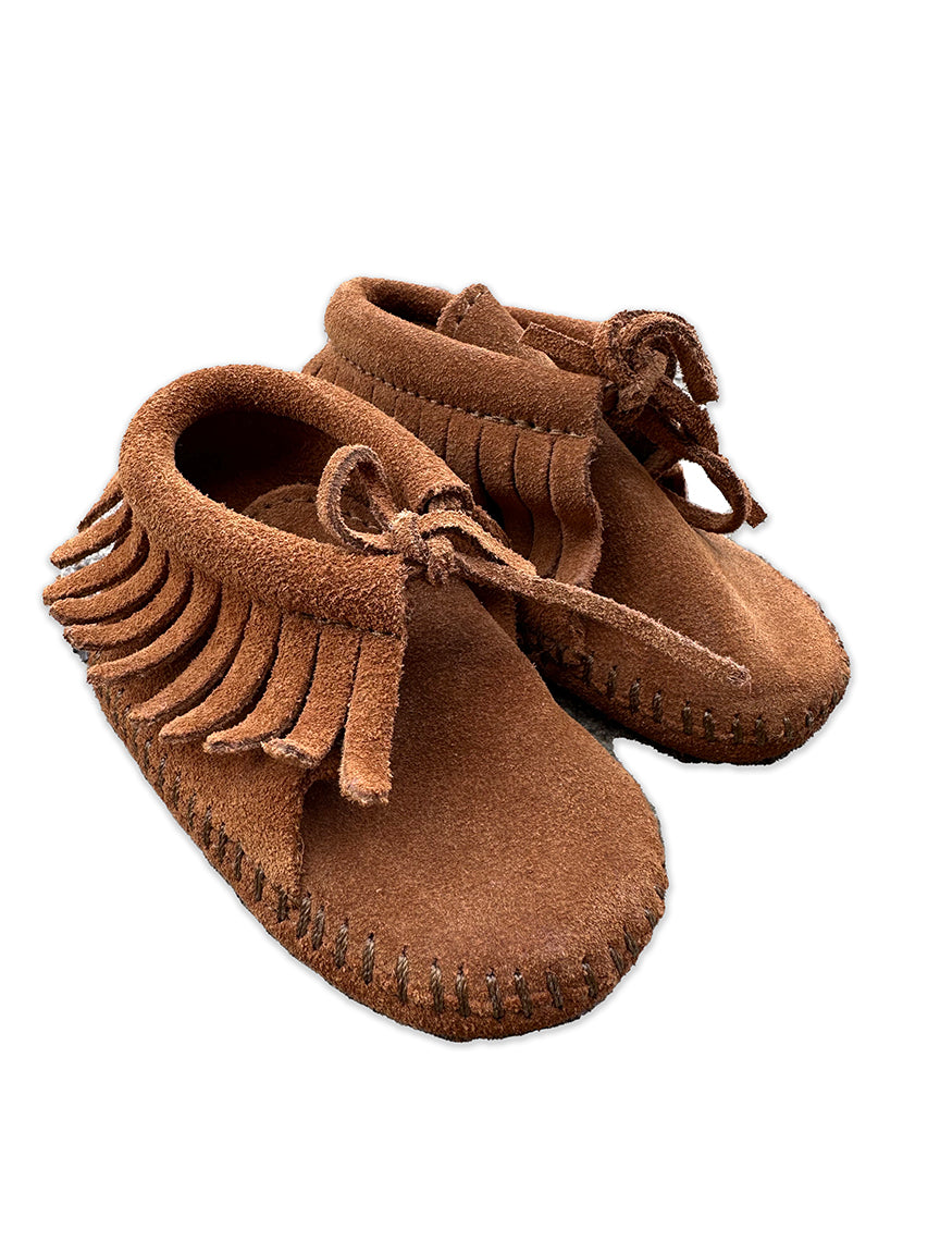 Moccasins Baby Minnetonka Suede size 2 Brown