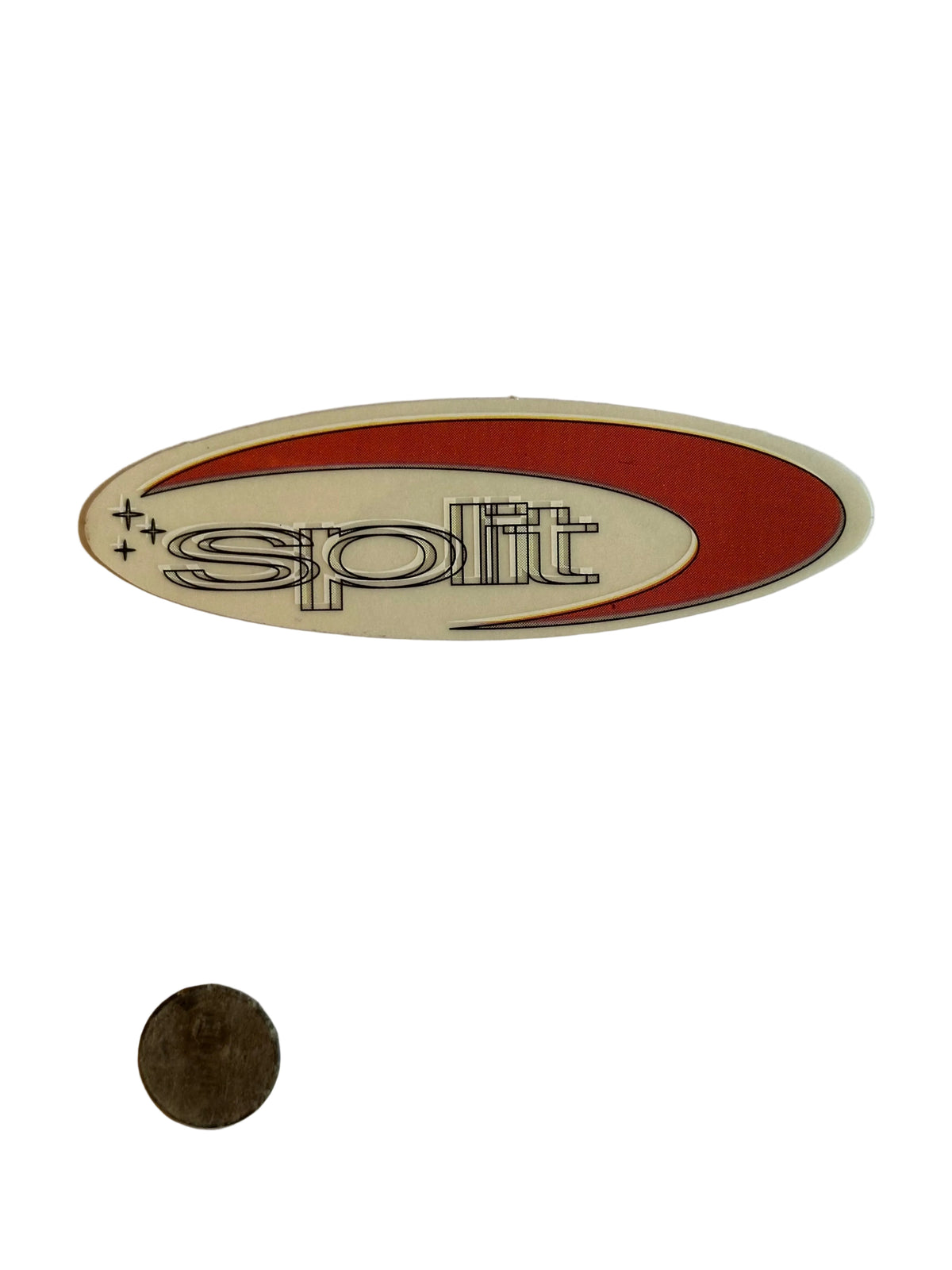 Stickers Vintage SPLIT Clothing Galaxy Red