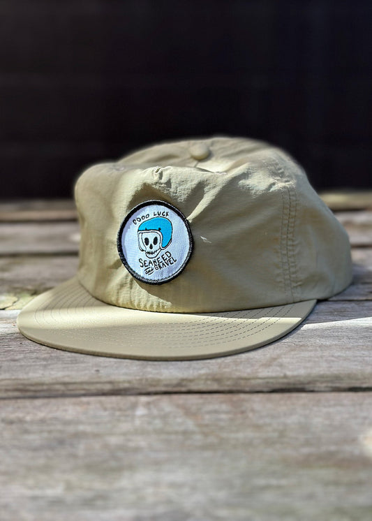 Cap "Good Luck" Nylon Khaki Hat by S&G