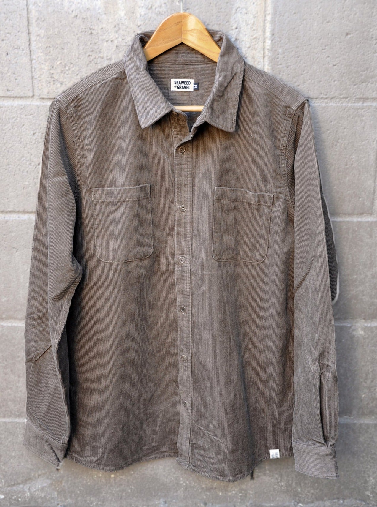 Shirt Corduroy Button Up by S&G Walnut