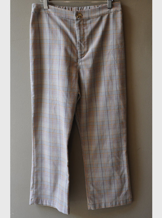 Vintage Pants Check Plaid 10211 M