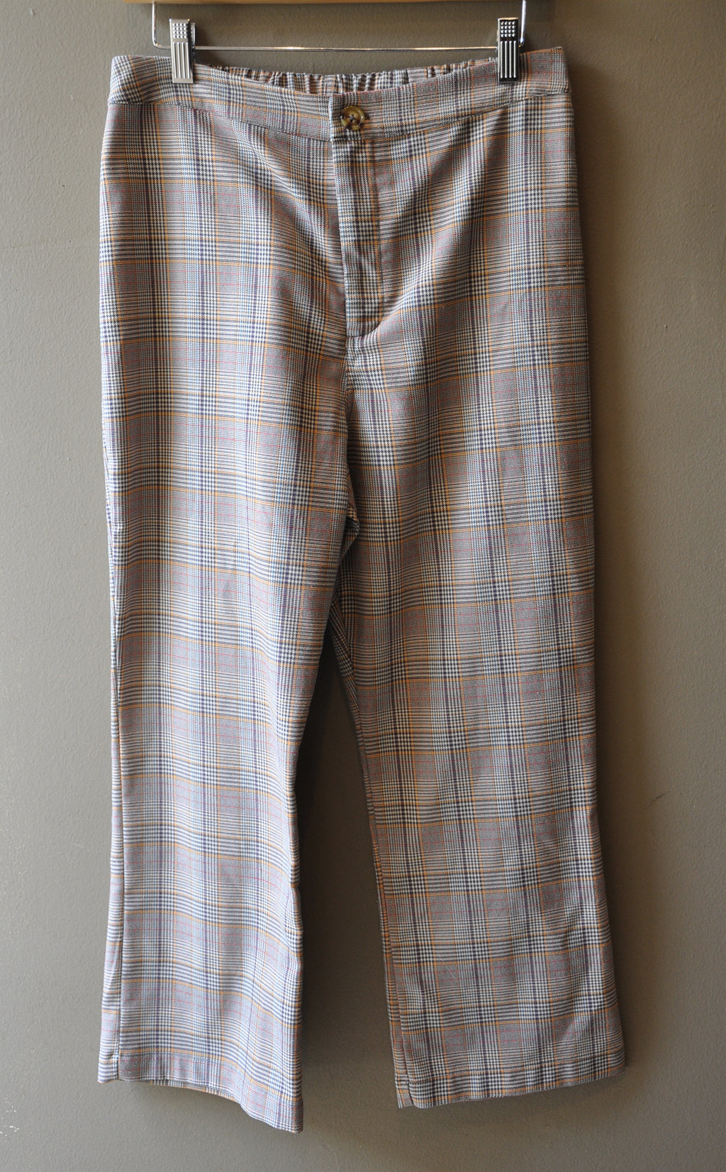 Vintage Pants Check Plaid 10211 M