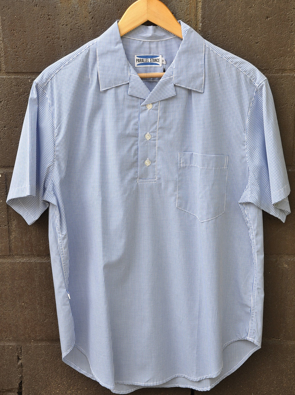 Shirt Popover "Camp" Blue by Parallel Stance