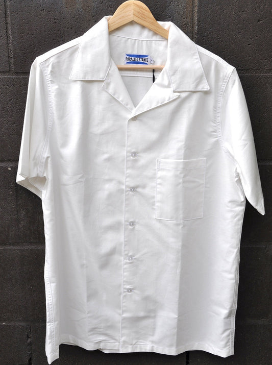 Shirt Button Down "Drop Knee" Oxford Cloth - White by Parallel Stance