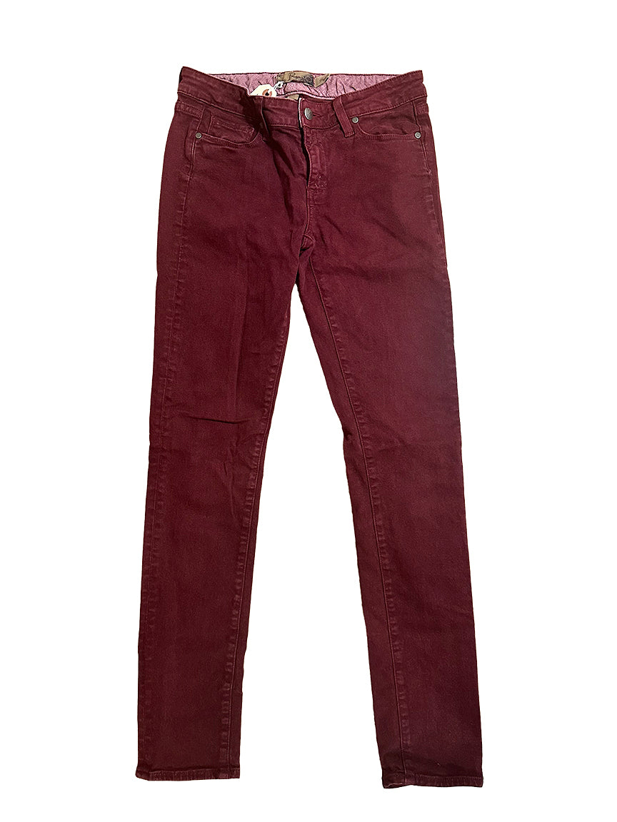 Denim Jeans “Paige” Denim size 27 Burgundy