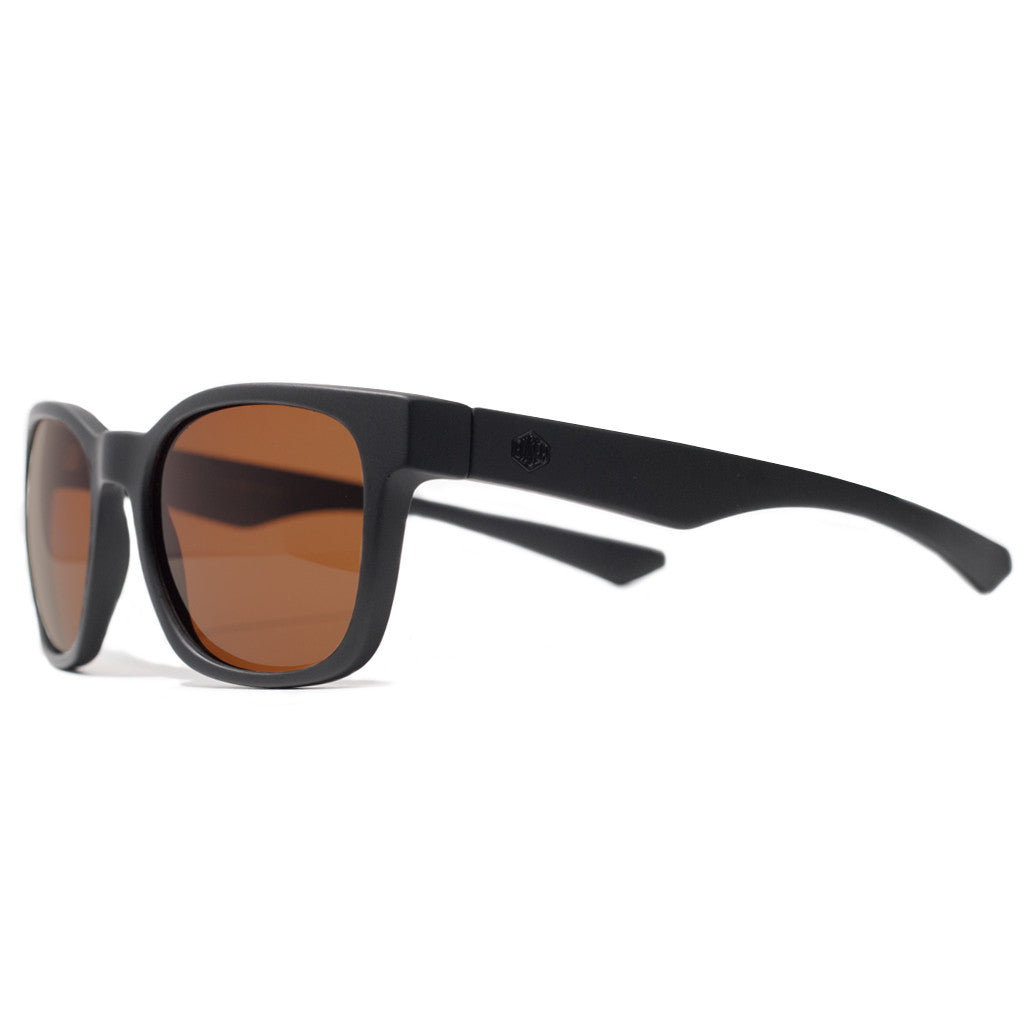 Sunglasses Ensea "Flat Six" Black Matte Polarized Bronze