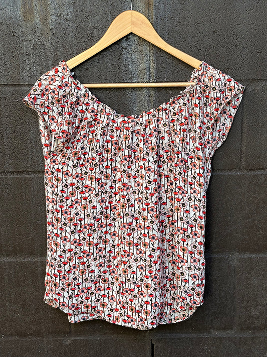 Vintage Top Floral 50018 size XS