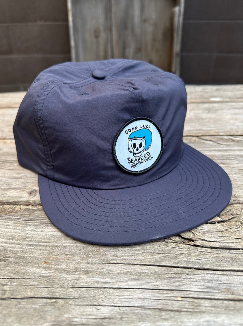 Cap "Good Luck" Nylon Navy Hat by Seaweed and Gravel