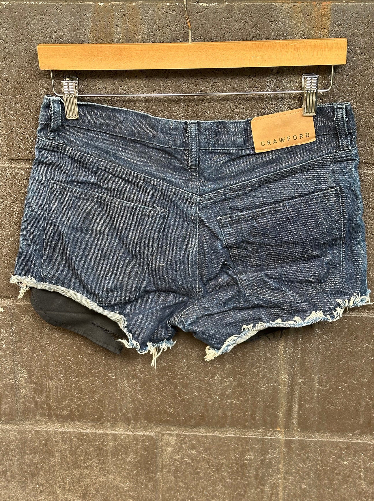 Shorts Cut Off Women's Indigo Denim Crawford