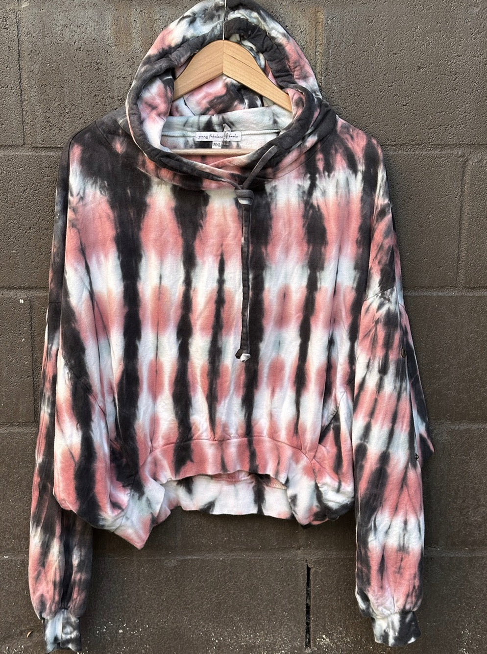 Vintage Sweatshirt Hoody Tie Dye 50083 M/L