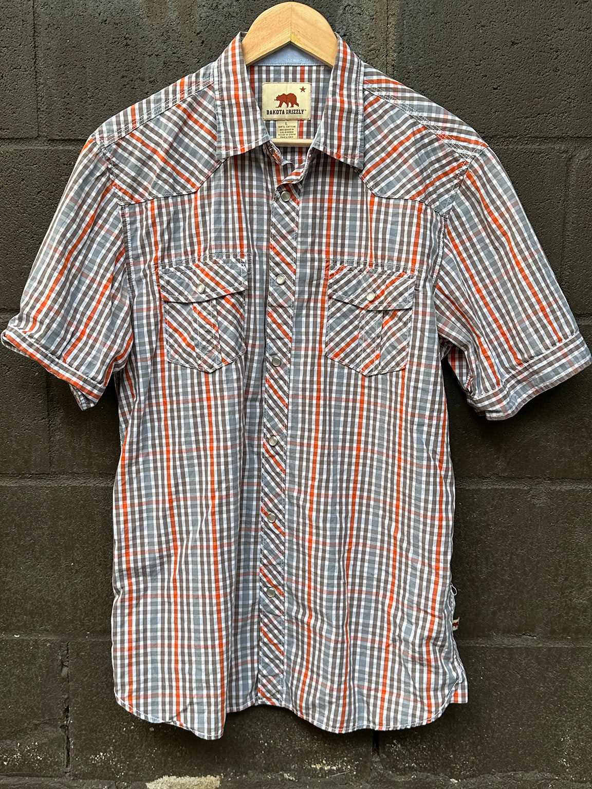 Plaid Shirt Brwn/Org 50101 L