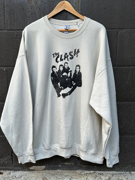 Vintage Sweatshirt Crew "The Clash" 50103 2XL