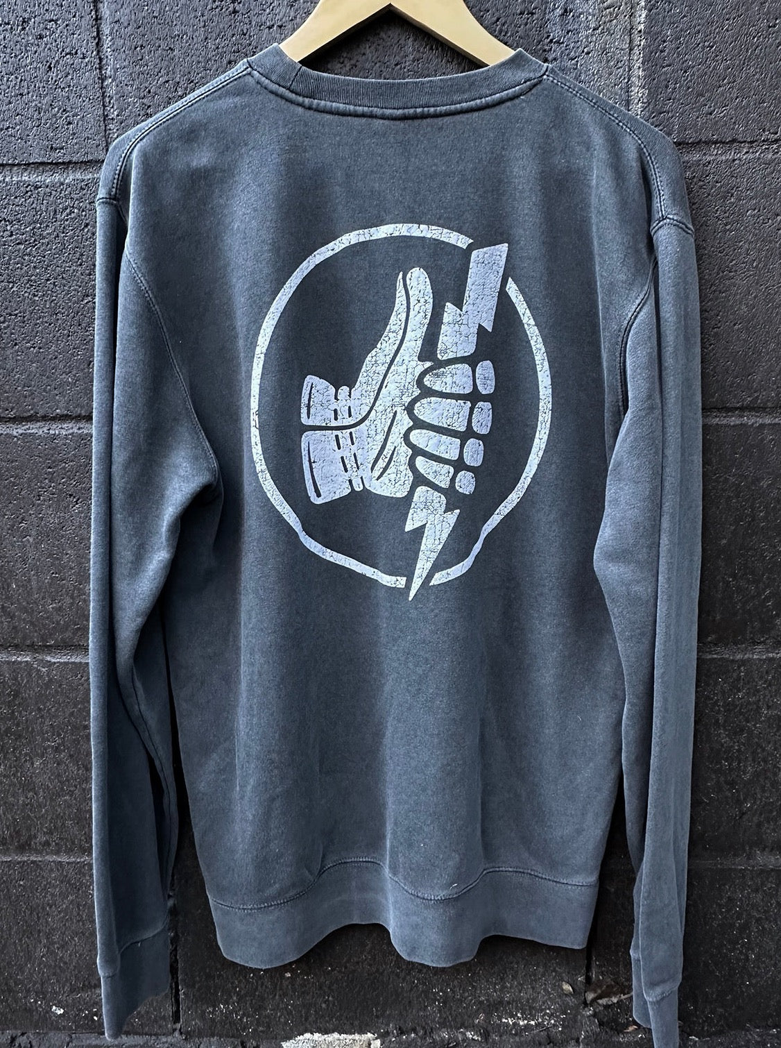 Crew Fleece Sweatshirt "Icon" by NineOneOne Charcoal