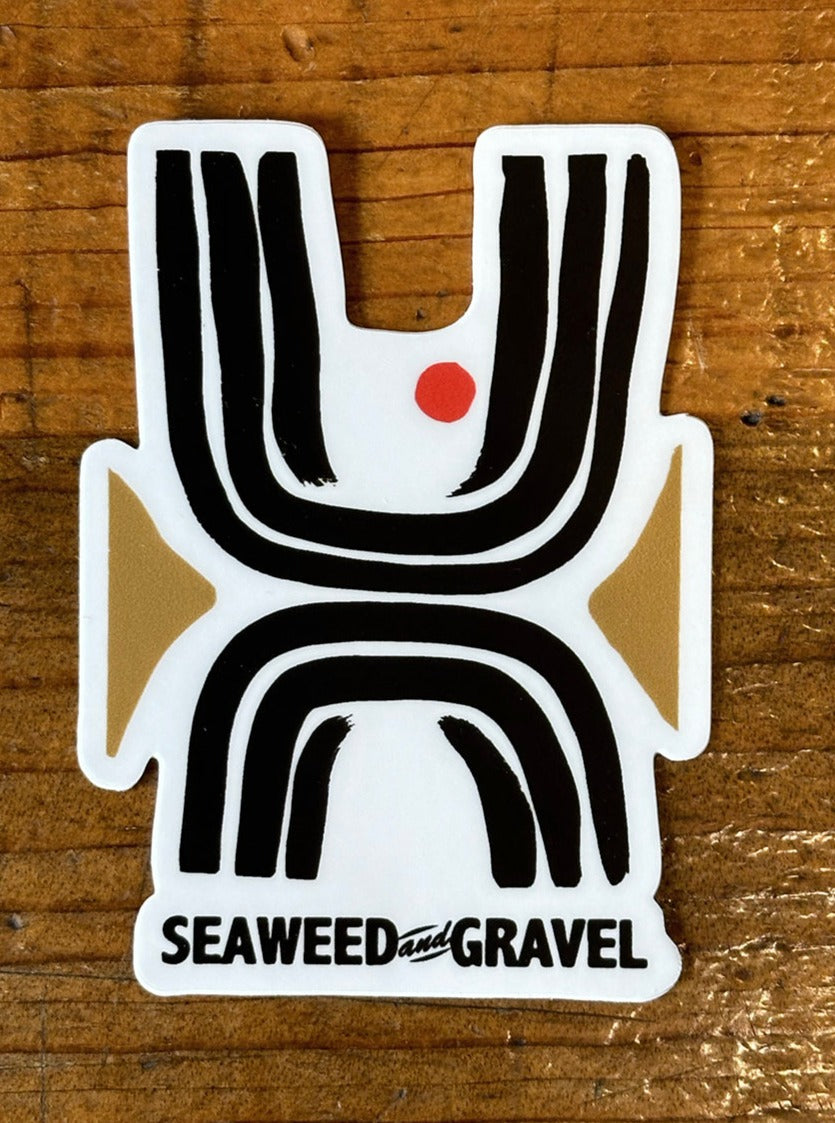 Stickers Die Cut Seaweed & Gravel