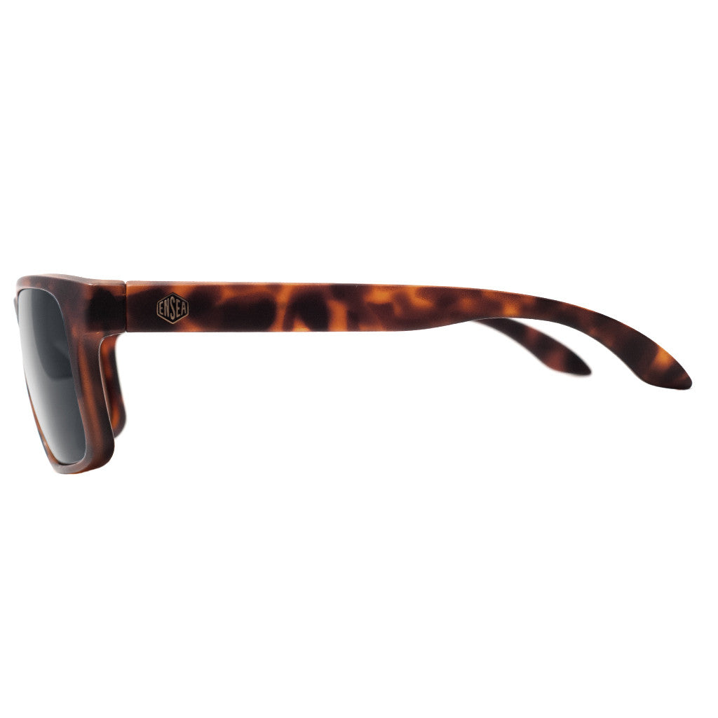 Sunglasses Ensea "Machine" Tortoise Matte Polarized Smoke
