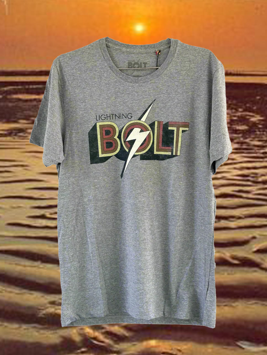 T-Shirt "Bolt Distressed" by Lightning Bolt H.Gray
