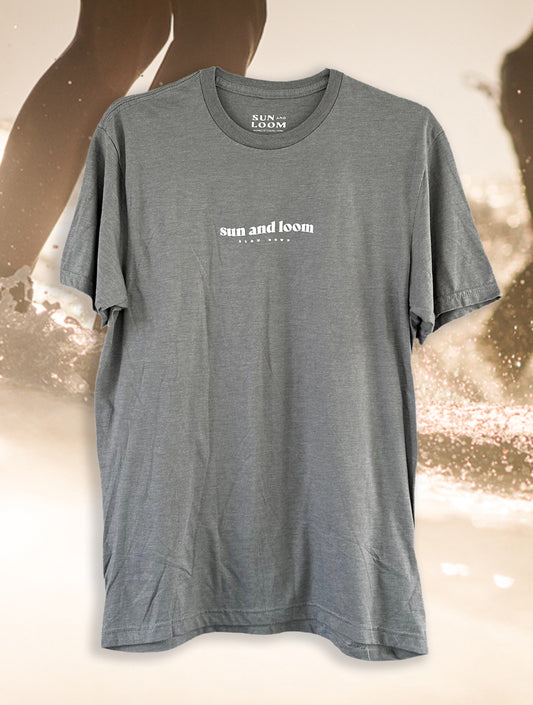T-Shirt "Slow Down" by Sun & Loom Gray