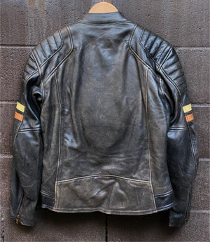 Jacket Leather Armored Seaweed and Gravel Black