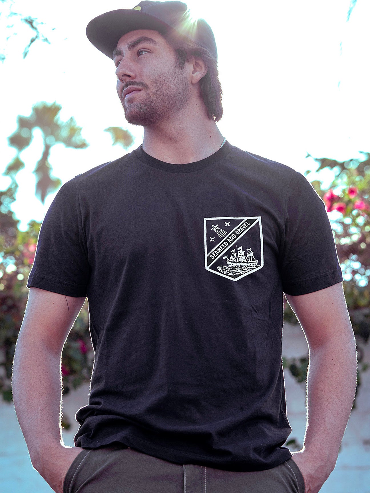 T-Shirt "Seaward Pocket" Black