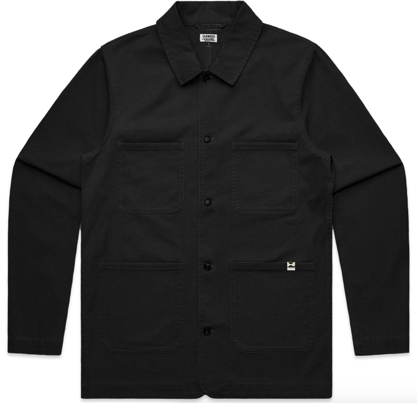 Jacket Chore Coat Twill by S&G Black 30% off Price