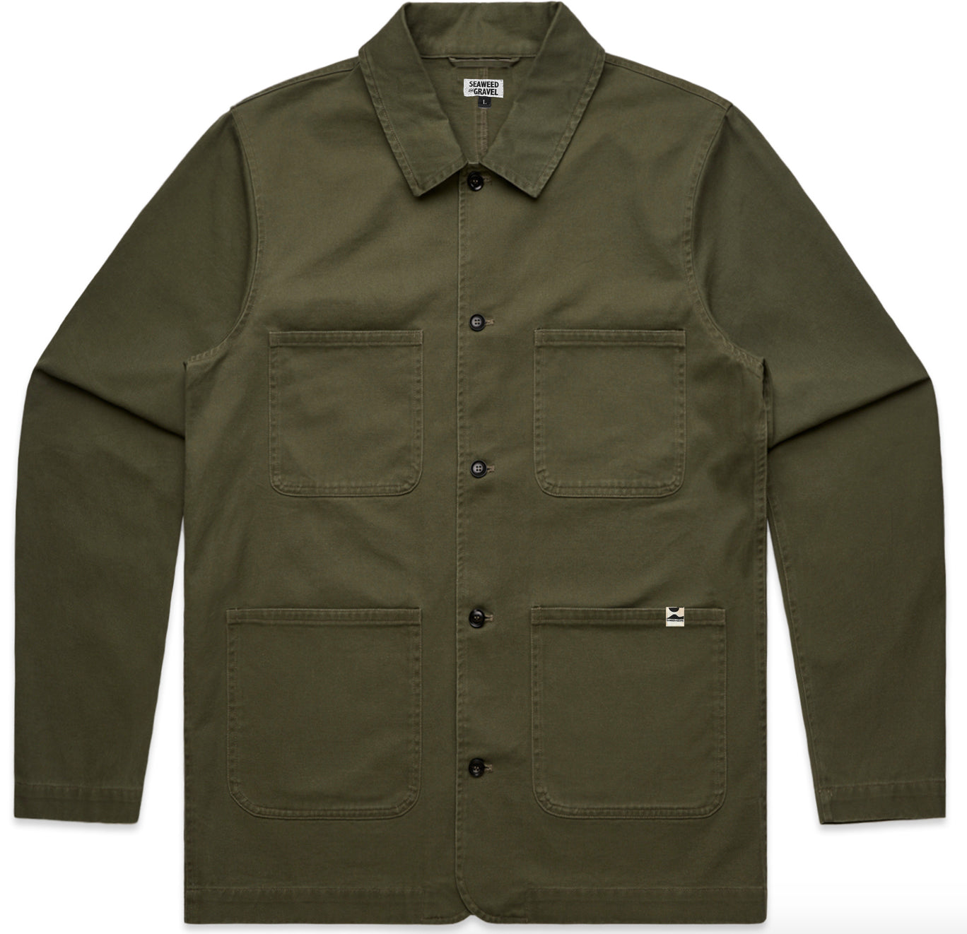 Jacket Chore Coat Twill by S&G Olive Green