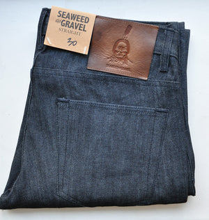 Denim Seaweed and Gravel Mens Classic Straight Jeans – Seaweed & Gravel
