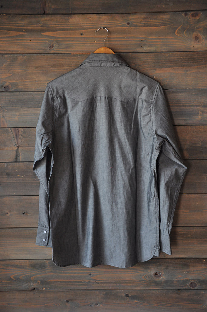 Cash Shirt Western L/S Button Down Charcoal take 50% Off List Price