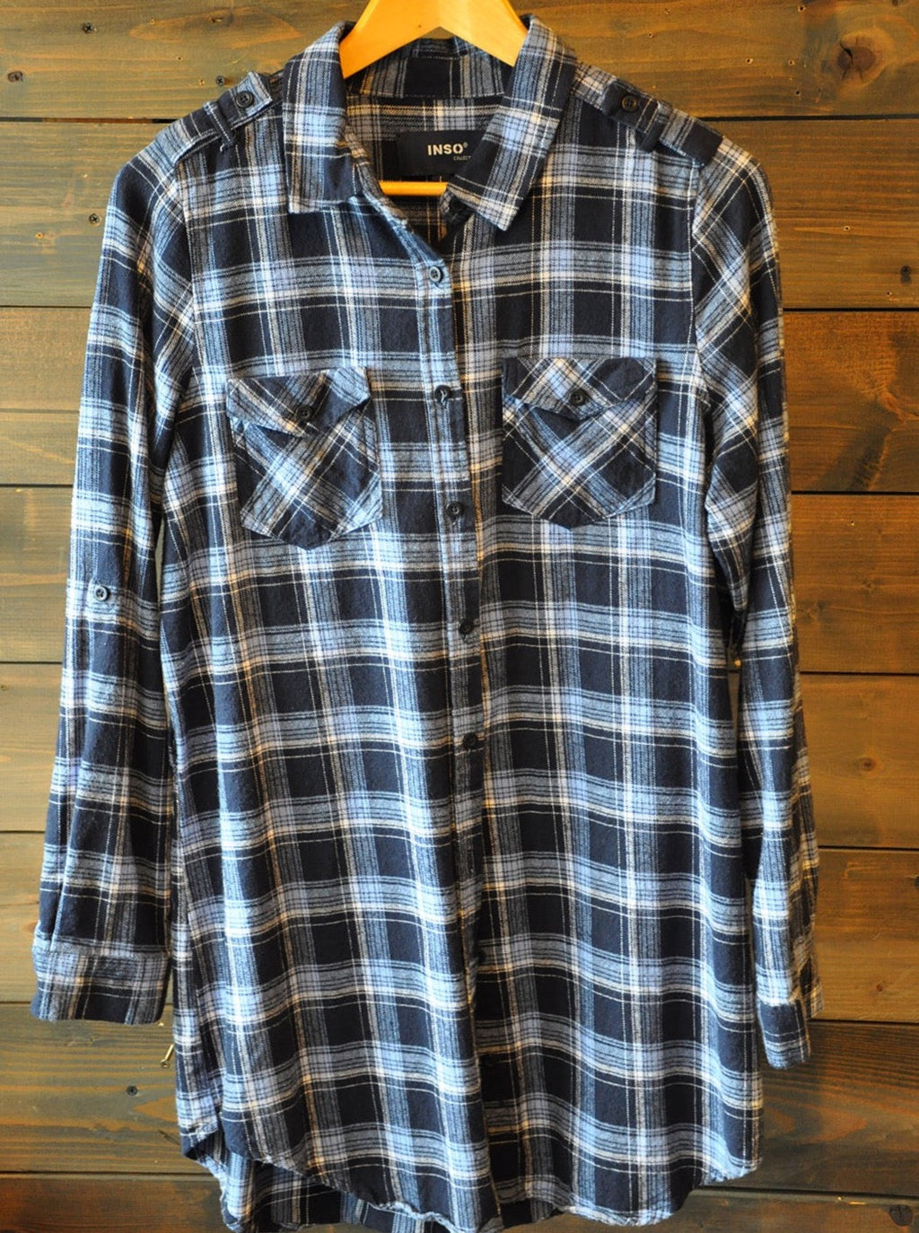 Plaid Flannel Shirt Used 25129 L