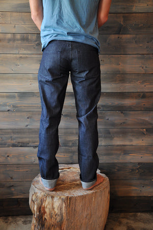Denim Seaweed and Gravel Mens Classic Straight Jeans