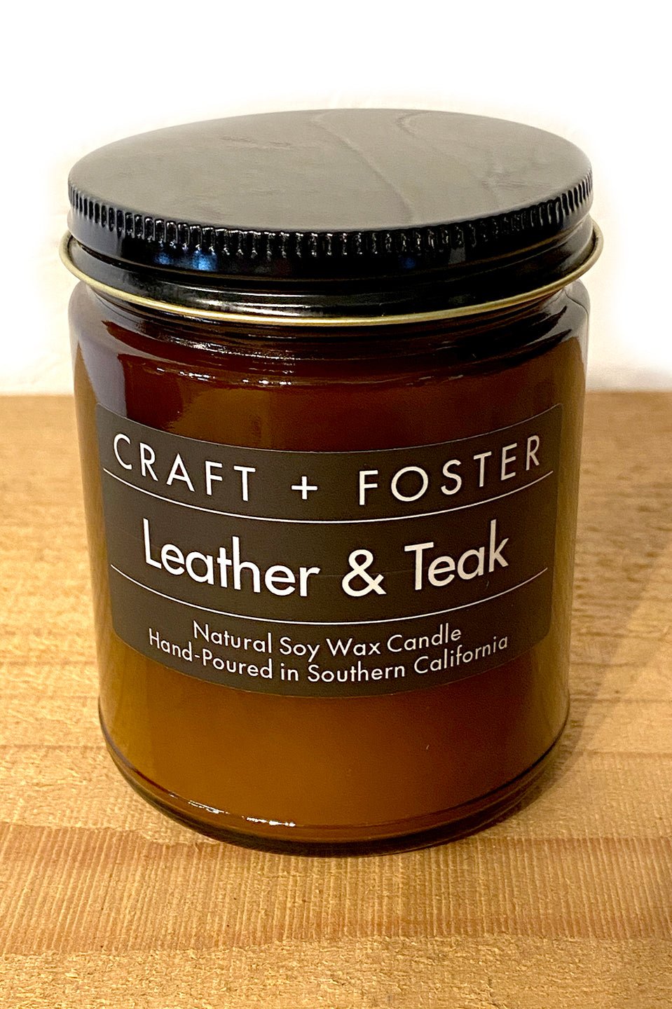 Candle "Leather and Teak" by Craft + Foster